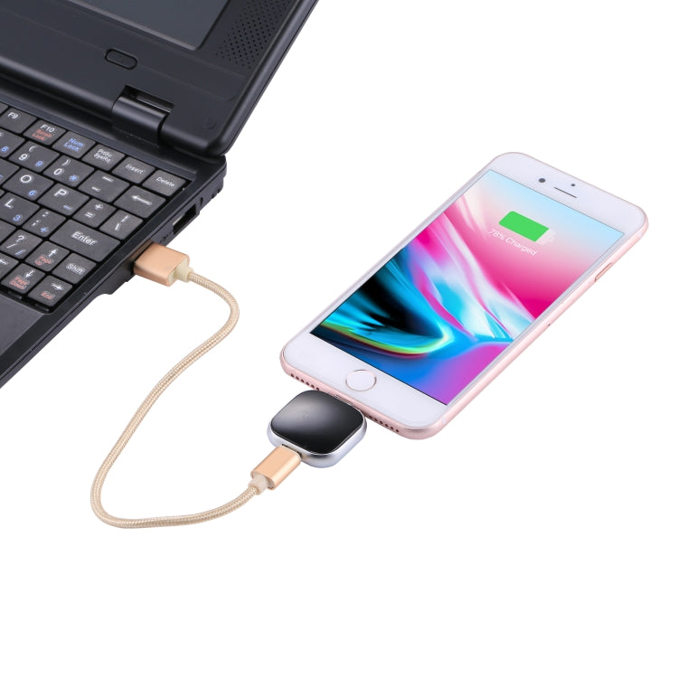 RQW-18S Pen Drive Multifuncional 8 Pinos 16GB com Cabo USB / Micro USB para Micro USB, RQW-18S Preto, RQW-18S Dourado
