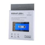 RQW-02 Pen Drive 3 em 1 USB 2.0 & 8 Pinos & Micro USB 32GB, RQW-02 Azul