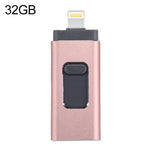 Pen USB easyflash RQW-01B 3 em 1 2.0 & 8 Pin & Micro USB 32GB, RQW-01B Rose Gold