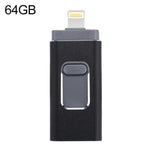easyflash RQW-01B Pen USB 3 em 1 2.0 & 8 Pinos & Micro USB 64GB, RQW-01B Preto
