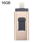 Pen USB easyflash RQW-01B 3 em 1 2.0 & 8 Pin & Micro USB 16GB, RQW-01B Preto, Dourado, Rose Gold, Prateado