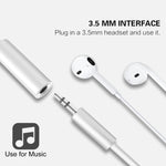 Cabo Adaptador de Áudio 8 Pinos Macho para 3,5mm Fêmea, Necessário para Conectar Bluetooth, Comprimento: cerca de 7,5cm, Suporta Bluetooth