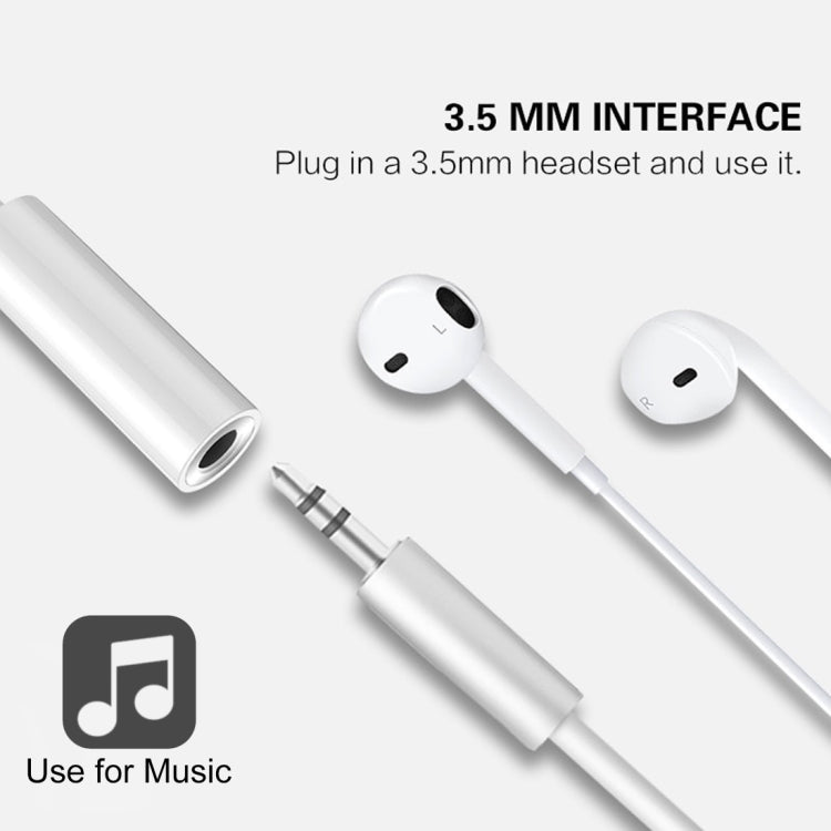 Cabo Adaptador de Áudio 8 Pinos Macho para 3,5mm Fêmea, Necessário para Conectar Bluetooth, Comprimento: cerca de 7,5cm, Suporta Bluetooth