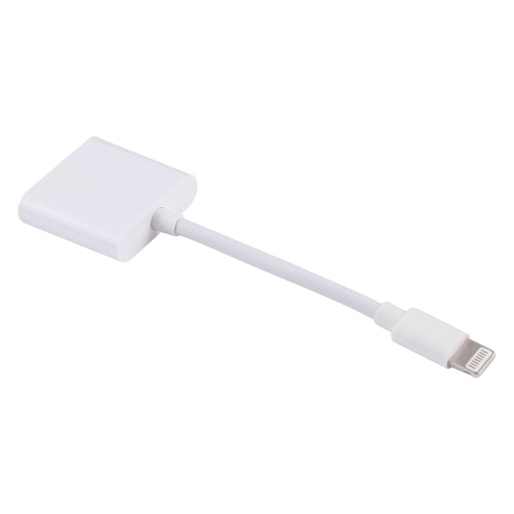 Adaptador Conversor de Carregamento e Audição 8 Pinos Fêmea + 3,5mm Áudio Fêmea para 8 Pinos Macho