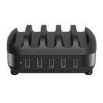 ORICO DUK-5P Estação de carregamento inteligente 40W com 5 portas USB e suporte para telemóvel e tablet, ficha EU