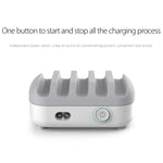 ORICO DUK-5P Estação de carregamento inteligente 40W com 5 portas USB e suporte para telemóvel e tablet, ficha EU