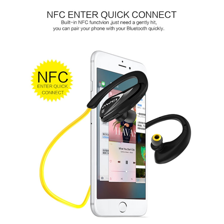 Auricular Bluetooth Desportivo Impermeável AWEI A880BL CSR4.1 Estéreo Sem Fios com Função NFC, A880BL