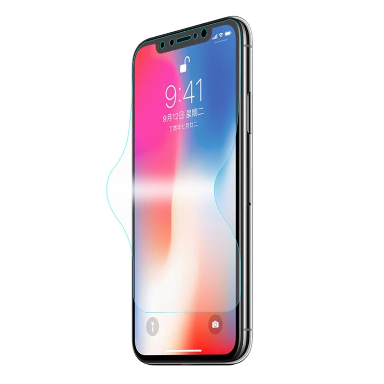 ENKAY Hat-Prince Protetor de Ecrã 3D de 0,1mm à Prova de Explosão em Filme Hidrogel para iPhone XS, Material TPU+TPE+PET, iPhone XS