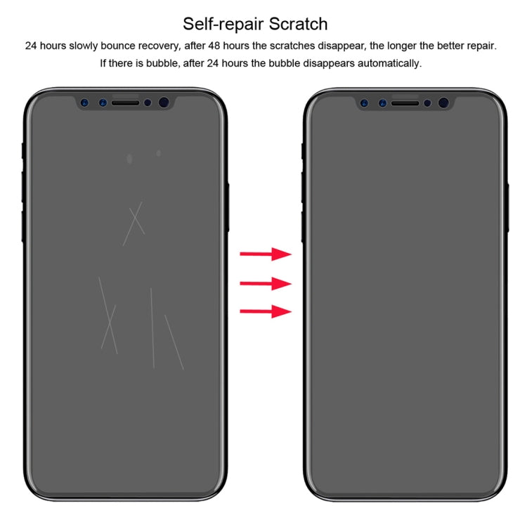 ENKAY Hat-Prince Protetor de Ecrã 3D de 0,1mm à Prova de Explosão em Filme Hidrogel para iPhone XS, Material TPU+TPE+PET, iPhone XS
