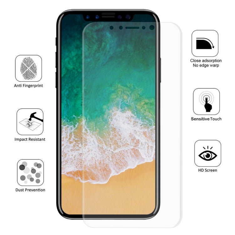 ENKAY Hat-Prince Protetor de Ecrã 3D de 0,1mm à Prova de Explosão em Filme Hidrogel para iPhone XS, Material TPU+TPE+PET, iPhone XS