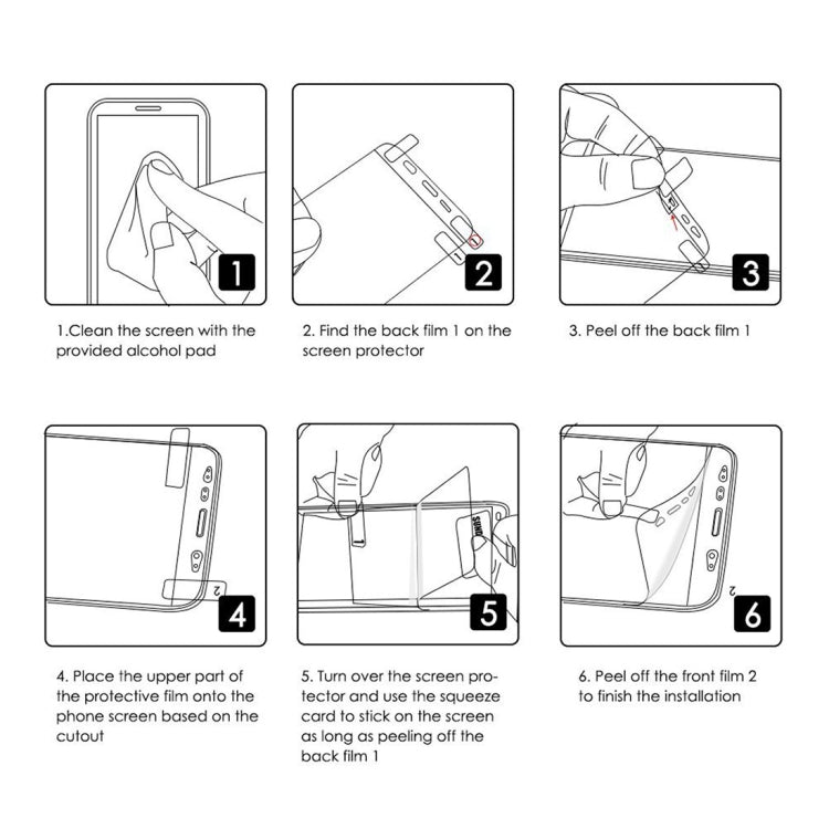 ENKAY Hat-Prince Protetor de Ecrã 3D de 0,1mm à Prova de Explosão em Filme Hidrogel para iPhone XS, Material TPU+TPE+PET, iPhone XS