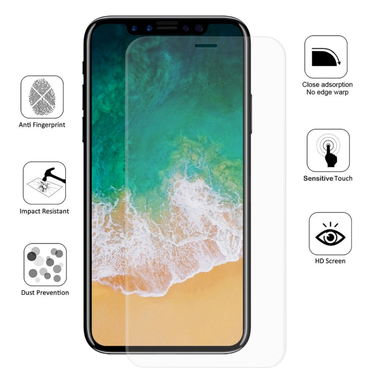ENKAY Hat-Prince Protetor de Ecrã 3D de 0,1mm à Prova de Explosão em Filme Hidrogel para iPhone XS Max, Material TPU+TPE+PET, iPhone XS Max
