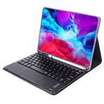 Capa de tablet com teclado Bluetooth destacável X-11BC com textura lisa de pele para iPad Pro 11 polegadas 2020 / 2018, com touchpad e suporte para caneta
