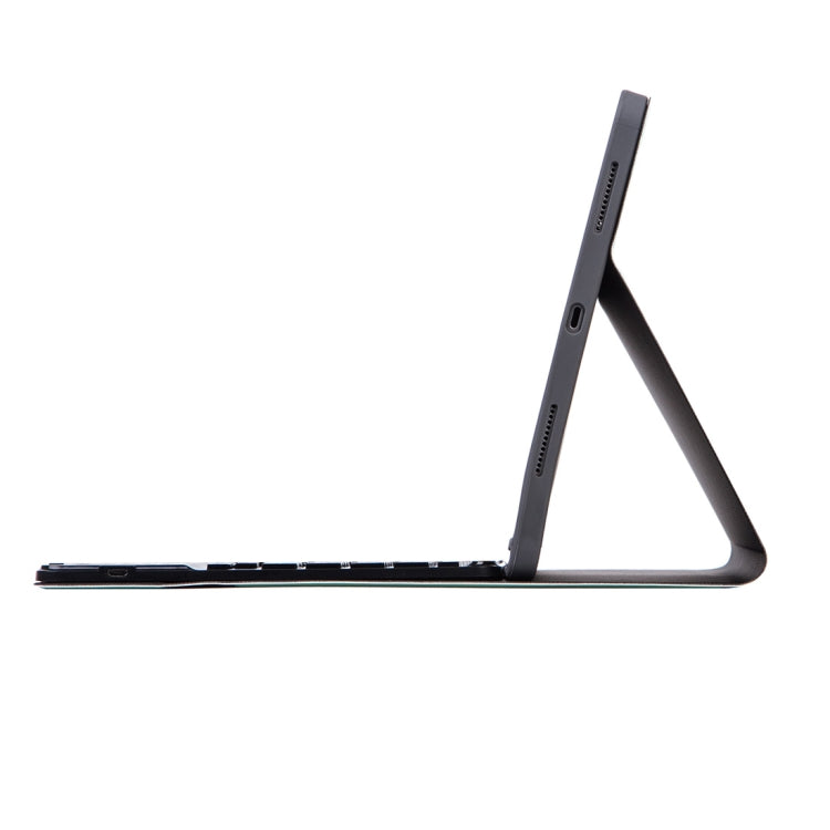 Capa de tablet com teclado Bluetooth destacável X-11BC com textura lisa de pele para iPad Pro 11 polegadas 2020 / 2018, com touchpad e suporte para caneta