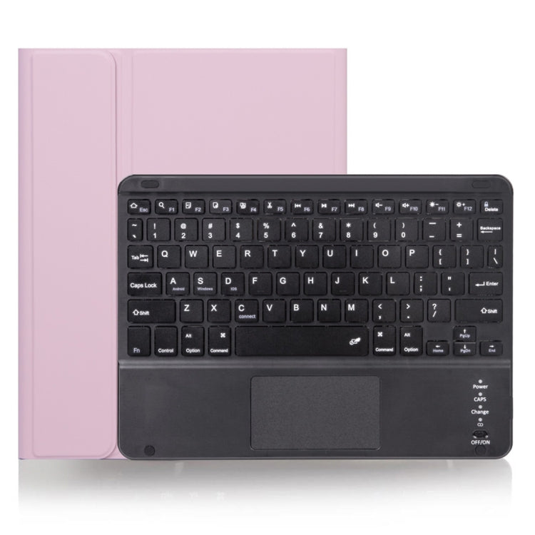 Capa de tablet com teclado Bluetooth destacável X-11BC com textura lisa de pele para iPad Pro 11 polegadas 2020 / 2018, com touchpad e suporte para caneta