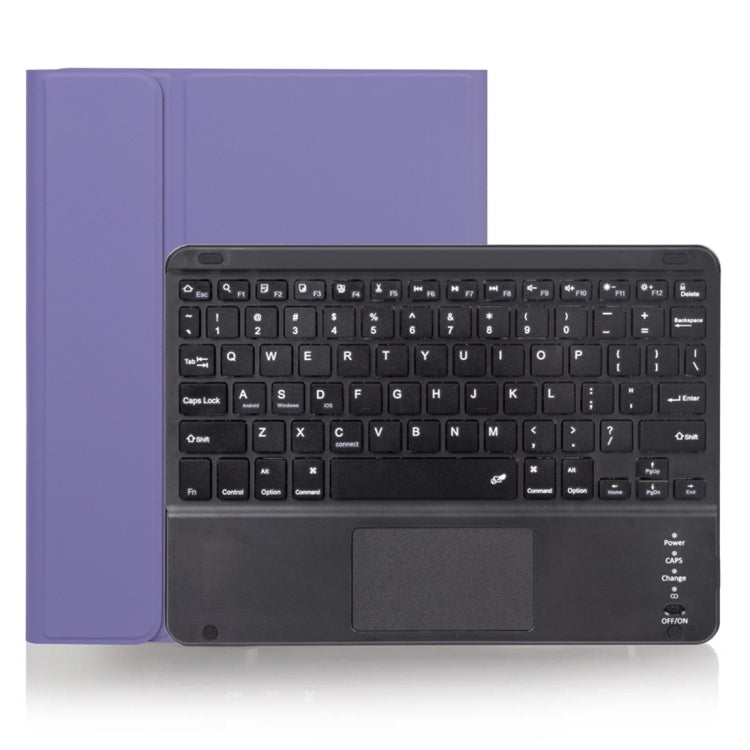 Capa de tablet com teclado Bluetooth destacável X-11BC com textura lisa de pele para iPad Pro 11 polegadas 2020 / 2018, com touchpad e suporte para caneta