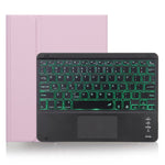 Capa de tablet com teclado Bluetooth destacável X-11BCS com textura lisa de pele para iPad Pro 11 polegadas 2020 / 2018, com touchpad, suporte para caneta e retroiluminação