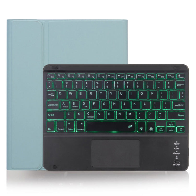 Capa de tablet com teclado Bluetooth destacável X-11BCS com textura lisa de pele para iPad Pro 11 polegadas 2020 / 2018, com touchpad, suporte para caneta e retroiluminação