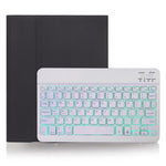 Capa para Tablet com Teclado Bluetooth Destacável X-11BS Skin Textura Lisa para iPad Pro 11 polegadas 2020 / 2018, com Espaço para Caneta e Retroiluminação, Teclado Branco