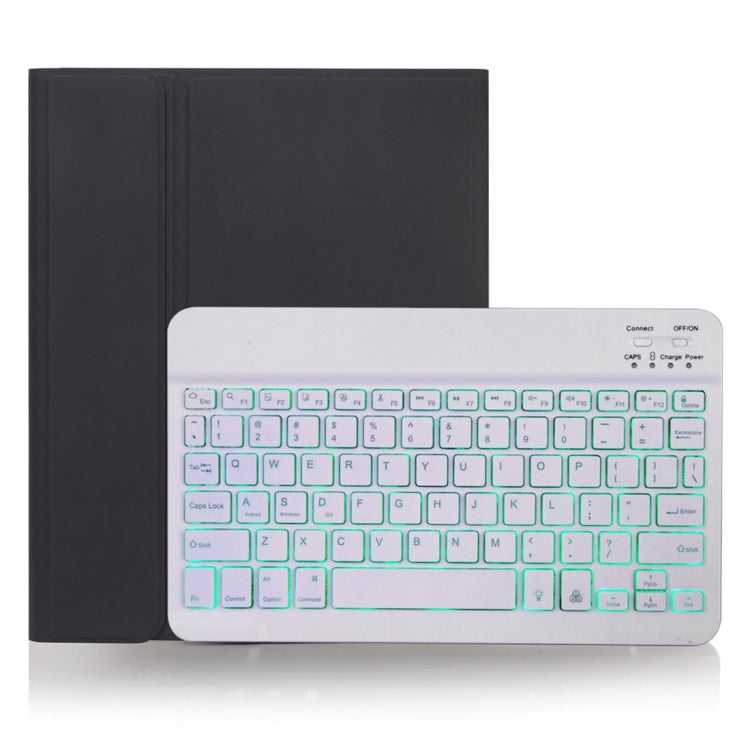 Capa para Tablet com Teclado Bluetooth Destacável X-11BS Skin Textura Lisa para iPad Pro 11 polegadas 2020 / 2018, com Espaço para Caneta e Retroiluminação, Teclado Branco