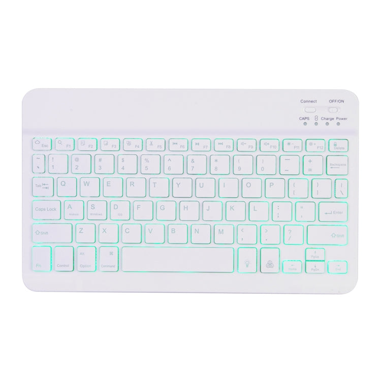 Capa para Tablet com Teclado Bluetooth Destacável X-11BS Skin Textura Lisa para iPad Pro 11 polegadas 2020 / 2018, com Espaço para Caneta e Retroiluminação, Teclado Branco