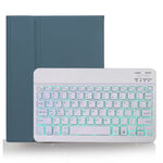 Capa para Tablet com Teclado Bluetooth Destacável X-11BS Skin Textura Lisa para iPad Pro 11 polegadas 2020 / 2018, com Espaço para Caneta e Retroiluminação, Teclado Branco