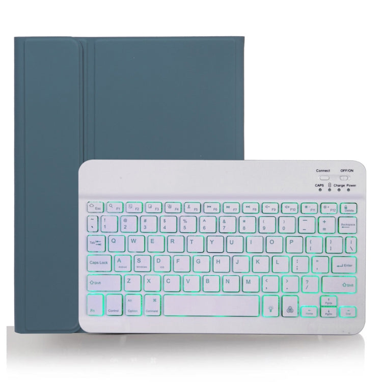 Capa para Tablet com Teclado Bluetooth Destacável X-11BS Skin Textura Lisa para iPad Pro 11 polegadas 2020 / 2018, com Espaço para Caneta e Retroiluminação, Teclado Branco
