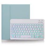 Capa para Tablet com Teclado Bluetooth Destacável X-11BS Skin Textura Lisa para iPad Pro 11 polegadas 2020 / 2018, com Espaço para Caneta e Retroiluminação, Teclado Branco