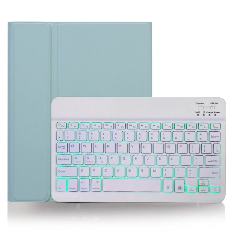 Capa para Tablet com Teclado Bluetooth Destacável X-11BS Skin Textura Lisa para iPad Pro 11 polegadas 2020 / 2018, com Espaço para Caneta e Retroiluminação, Teclado Branco