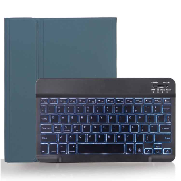 Capa para Tablet com Teclado Bluetooth Destacável X-11BS Skin Textura Lisa para iPad Pro 11 polegadas 2020 / 2018, com Espaço para Caneta e Retroiluminação, Teclado Preto