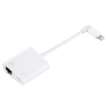 NK-1035 Adaptador funcional com porta Ethernet + 8 Pinos fêmea para 8 Pinos macho em ângulo