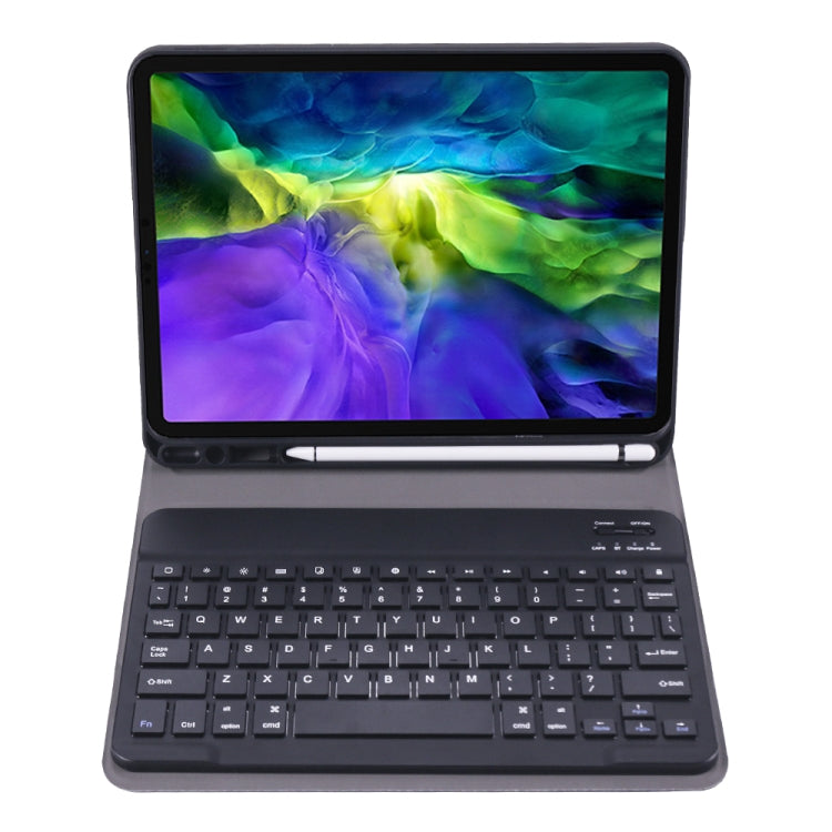 Teclado Bluetooth 3.0 ABS ultrafino destacável A11B + Capa de tablet em pele com suporte e suporte para caneta para iPad Pro 11 2022 / 2021 / Air 5 / Air 4, Para iPad Pro 11 2022 / 2021 / Air 5 / Air 4