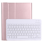 Teclado Bluetooth 3.0 ABS ultrafino destacável A11B + Capa de tablet em pele com suporte e suporte para caneta para iPad Pro 11 2022 / 2021 / Air 5 / Air 4, Para iPad Pro 11 2022 / 2021 / Air 5 / Air 4