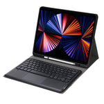 Capa para Tablet com Teclado Bluetooth Destacável Ultra-fino em ABS A12B-A com Touchpad, Slot para Caneta e Suporte para iPad Air 13 2024 / 2025 / Pro 12.9 2021