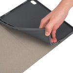 RK11 Para iPad Pro 11 polegadas Capa de Couro para Tablet com Teclado Bluetooth Destacável em Plástico com Textura de Seda, Slot para Caneta e Função de Suporte
