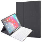 RK11 Para iPad Pro 11 polegadas Capa de Couro para Tablet com Teclado Bluetooth Destacável em Plástico com Textura de Seda, Slot para Caneta e Função de Suporte