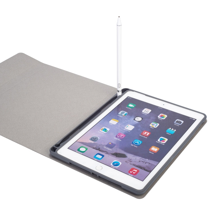 RK508 Para iPad Air 2 & Air 1 / Pro 9.7 polegadas & iPad 2017 & iPad 2018 Capa de Tablet em Pele com Teclado Bluetooth de Plástico Desmontável com Textura de Seda, Suporte e Função de Slot para Caneta