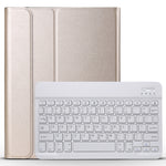 Capa para Tablet em Pele com Textura Escovada, Flip Horizontal e Teclado Bluetooth Destacável com Suporte para iPad Pro 11 polegadas (2018)