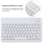 Teclado Bluetooth Desmontável TG11B Branco + Capa para Tablet em Pele Microfibra para iPad Pro 11 polegadas (2020), com Suporte para Caneta e Suporte, Teclado Branco