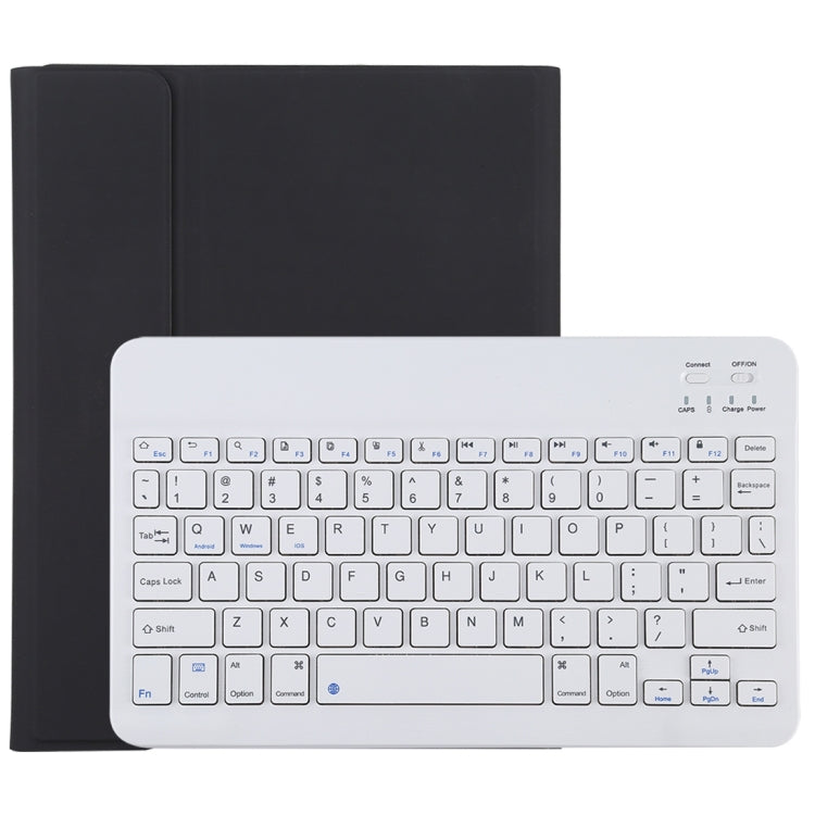Teclado Bluetooth Desmontável TG11B Branco + Capa para Tablet em Pele Microfibra para iPad Pro 11 polegadas (2020), com Suporte para Caneta e Suporte, Teclado Branco