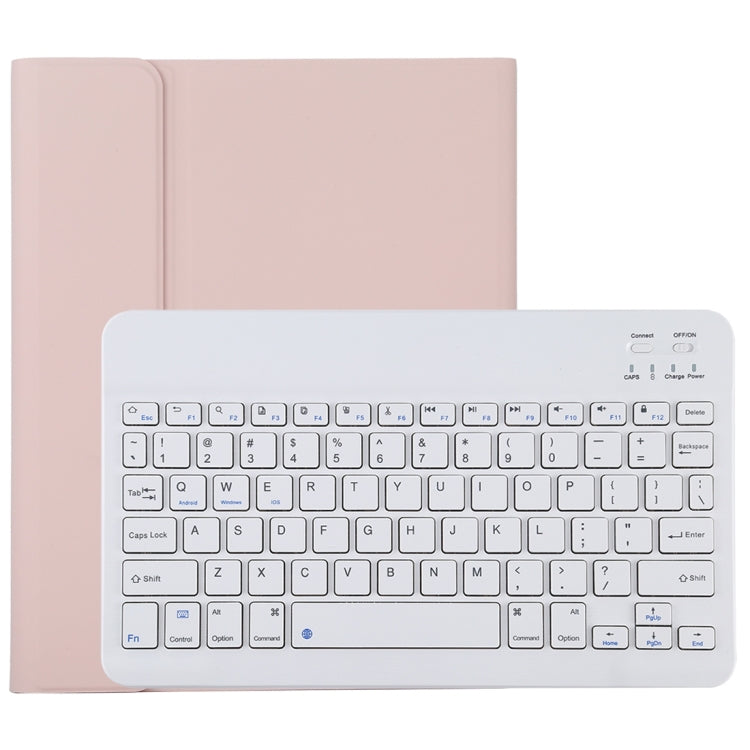 Teclado Bluetooth Desmontável TG11B Branco + Capa para Tablet em Pele Microfibra para iPad Pro 11 polegadas (2020), com Suporte para Caneta e Suporte, Teclado Branco