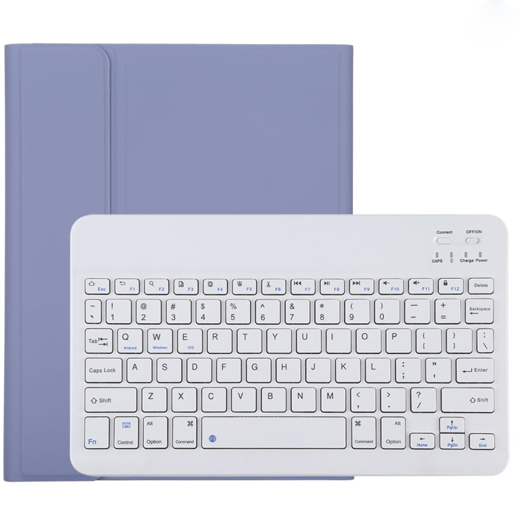 Teclado Bluetooth Desmontável TG11B Branco + Capa para Tablet em Pele Microfibra para iPad Pro 11 polegadas (2020), com Suporte para Caneta e Suporte, Teclado Branco