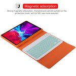 Teclado Bluetooth Verde Destacável TG11B + Capa de Couro para Tablet em Microfibra para iPad Pro 11 polegadas (2020), com Slot para Caneta e Suporte, Teclado Verde