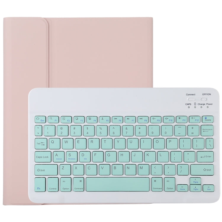 Teclado Bluetooth Verde Destacável TG11B + Capa de Couro para Tablet em Microfibra para iPad Pro 11 polegadas (2020), com Slot para Caneta e Suporte, Teclado Verde