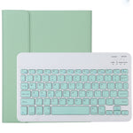 Teclado Bluetooth Verde Destacável TG11B + Capa de Couro para Tablet em Microfibra para iPad Pro 11 polegadas (2020), com Slot para Caneta e Suporte, Teclado Verde