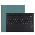Teclado Bluetooth Preto Destacável T129 + Capa de Couro para Tablet em Microfibra para iPad Pro 12.9 polegadas (2020), com Suporte, Teclado Preto