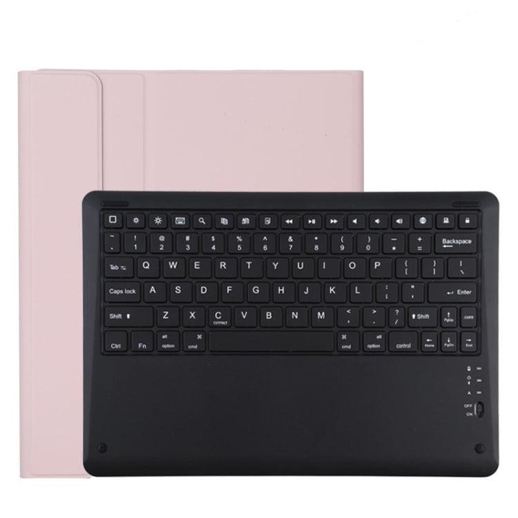 Teclado Bluetooth Preto Destacável T129 + Capa de Couro para Tablet em Microfibra para iPad Pro 12.9 polegadas (2020), com Suporte, Teclado Preto