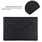 Teclado Bluetooth Preto Destacável T129 + Capa de Couro para Tablet em Microfibra para iPad Pro 12.9 polegadas (2020), com Suporte, Teclado Preto