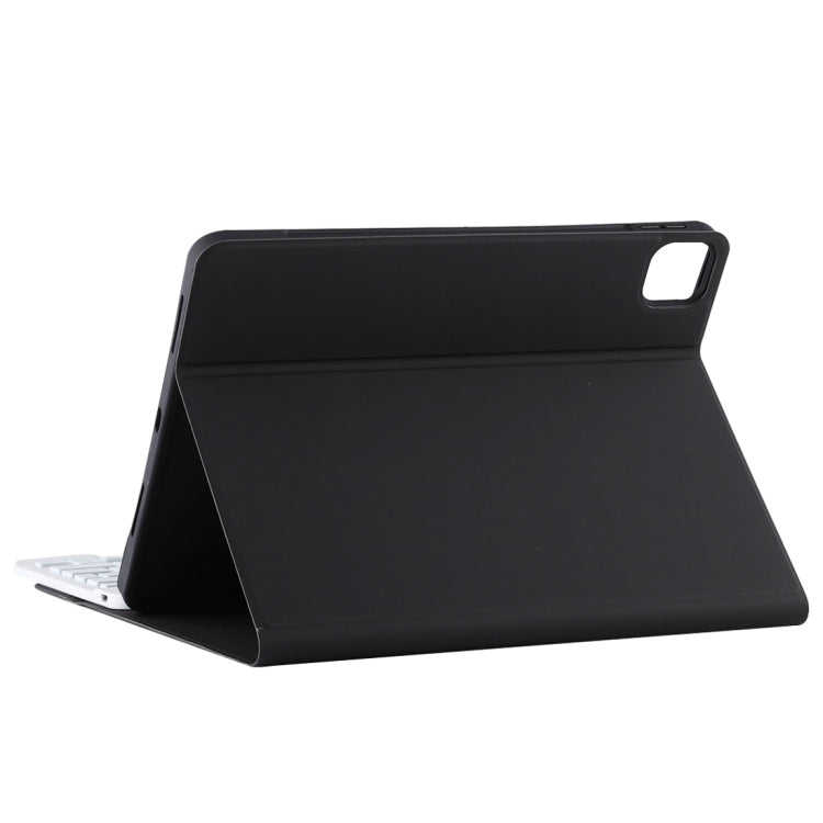 TG11BCS Teclado Bluetooth Branco Desmontável Capa de Tablet em Pele Microfibra para iPad Pro 11 polegadas (2020), com Retroiluminação, Touchpad, Slot para Caneta e Suporte, Teclado Branco