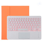 TG11BCS Teclado Bluetooth Branco Desmontável Capa de Tablet em Pele Microfibra para iPad Pro 11 polegadas (2020), com Retroiluminação, Touchpad, Slot para Caneta e Suporte, Teclado Branco